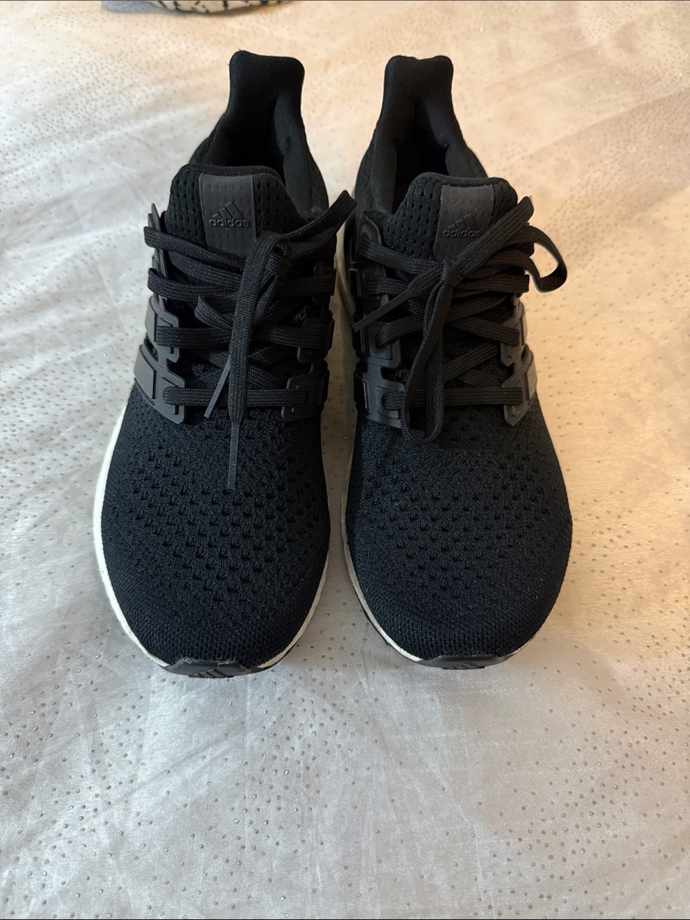 adidas Black Knit Athletic Running Shoes for women size 8